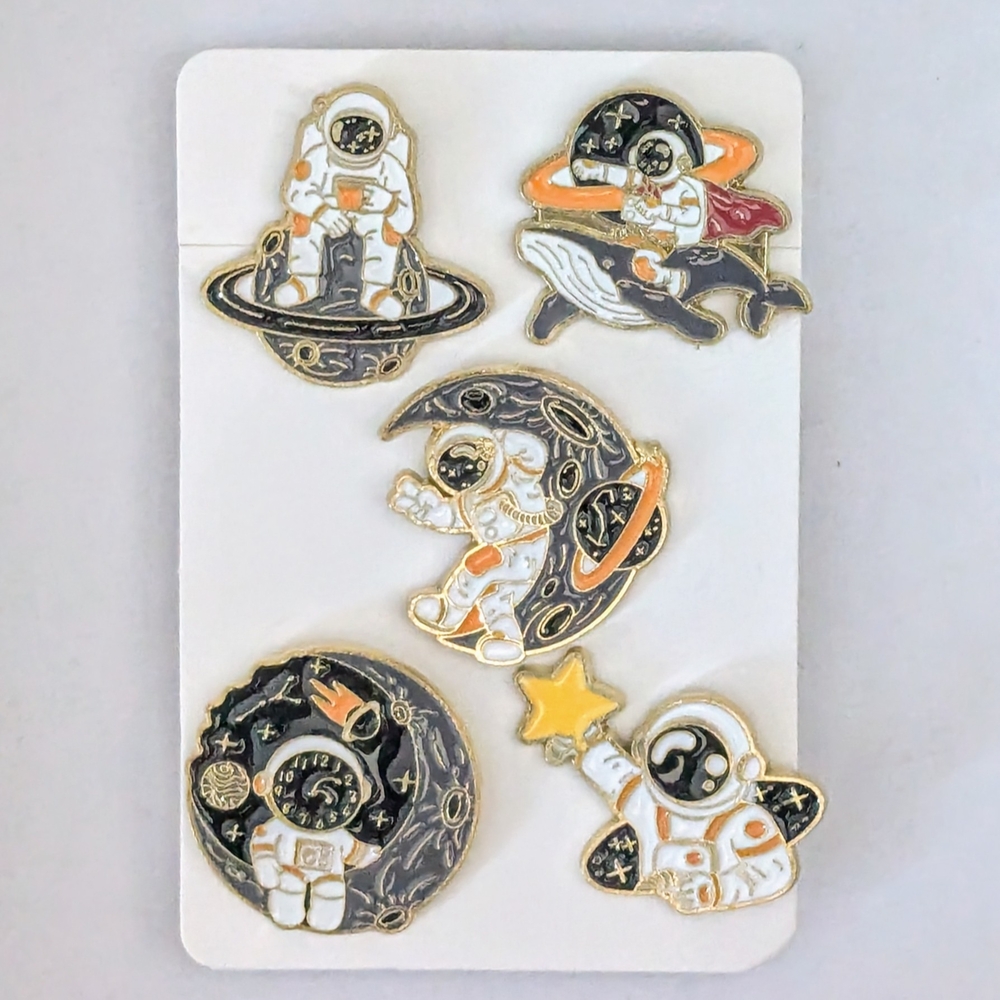 Astronaut Enamel Pin Set